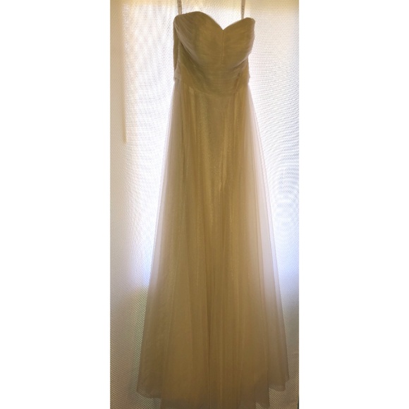 Azazie Lola Dress - Champagne - Picture 3 of 6